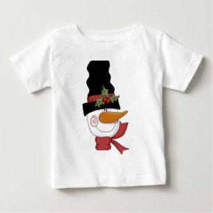 Lycklig Snögubbe Tshirts och gåvor