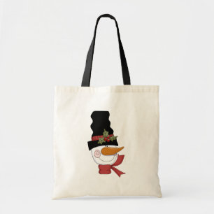 Lycklig Snögubbe Tshirts och gåvor Tygkasse