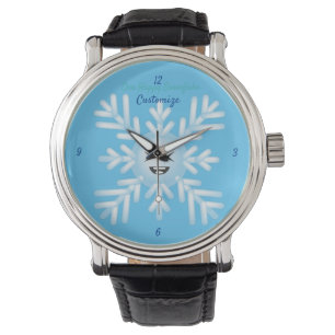 Lycklig Snowflake Emoticon Thunder_Cove   Armbandsur