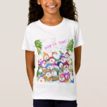 Lycklig Snowmans God jul Party Kids T-Shirt<br><div class="desc">Lycklig Snowmans God jul Party Funny Teckning Tecknad Snögubbe och text - Välj / lägg till din unika text / teckensnitt / Färg - Gör din Speciella gåva - Ändra storlek och flytta eller ta bort och lägg till inslag / bild med anpassning verktyg! - Teckning och MJÖLKS utformning. Du...</div>