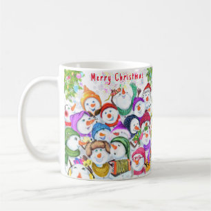Lycklig Snowmans julkaffe Mugg