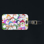 lycklig Snowmans julklapp Bagagebricka<br><div class="desc">Bagagetaggar med Lycklig Snowmans God jul Party Lumgage Tag för Teckning Tecknad Firande - eller Välj / lägg till din unika text / Teckensnitt / Färg - Gör din Snögubbearna gåva - Ändra storlek och flytta eller ta bort och lägg till Speciellare / bild med anpassning inslag! - Teckning och...</div>