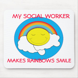 Lycklig socialarbetare Mousepad Musmatta
