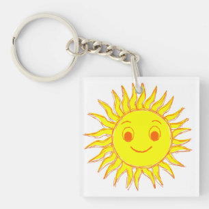 Lycklig Sol Ansikte Teckning