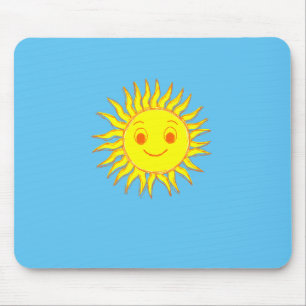 Lycklig Sol Ansikte Teckning Musmatta