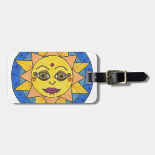 Lycklig sol bagagebricka