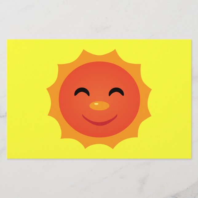 Lycklig Sol Brevpapper (Framsida)