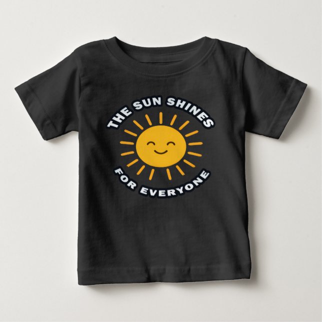 Lycklig Sol Kidswear T Shirt (Framsida)