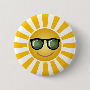 Lycklig sol knapp