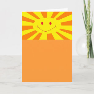 Lycklig Sol Kort