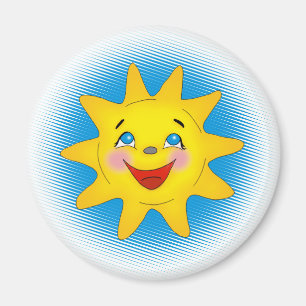 Lycklig sol - magnet