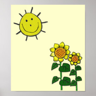 Lycklig Sol Poster