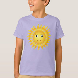 Lycklig Sol Smiling Emoji Gult Cute Sunny T-shirt