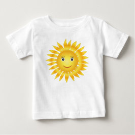 Lycklig Sol Smiling Emoji Gult Cute Sunny T-shirt