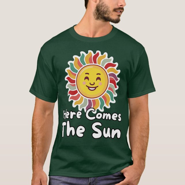 Lycklig Sol T Shirt (Framsida)