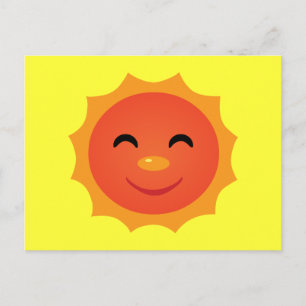Lycklig Sol Vykort