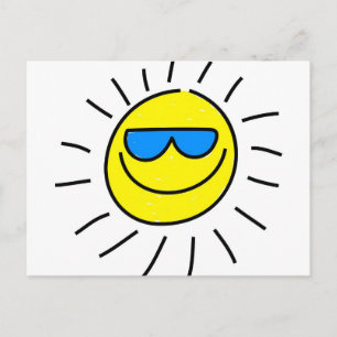 Lycklig Sol Vykort
