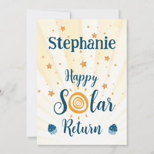 Lycklig Solar Return Astrology Birthday Card