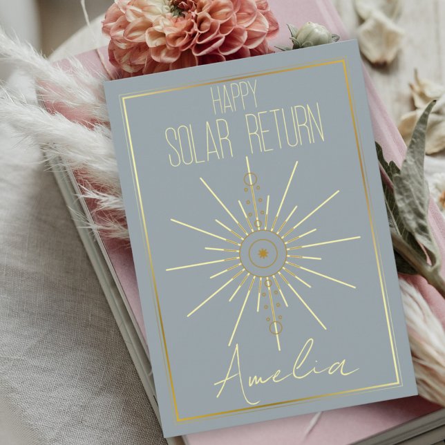 Lycklig Solar Return Julkort (Skapare uppladdad)