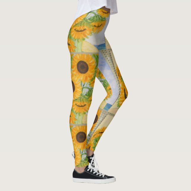 Lycklig Solros Leggings (Höger)