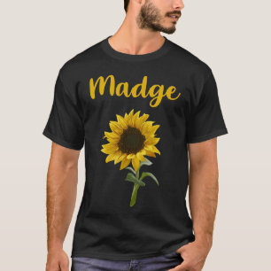 Lycklig Solros - Madge Namn T Shirt