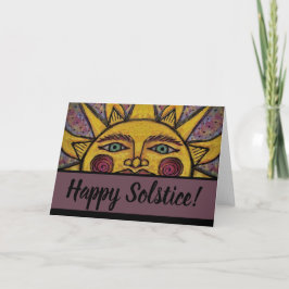 Lycklig Solstice Greeting Card Kort