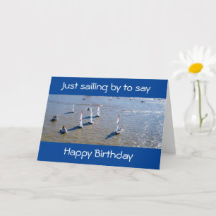 LYCKLIG SOM DAG I SJÖ - BIRTHDAY WISH KORT