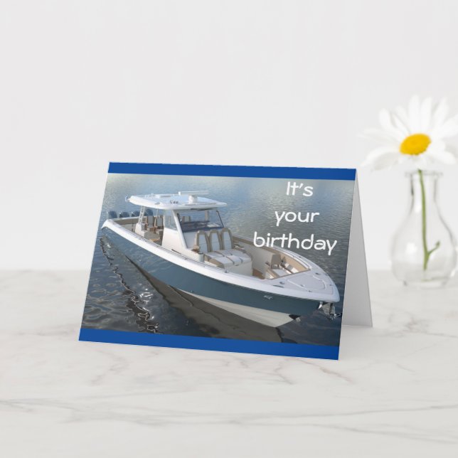 LYCKLIG SOM DAG I SJÖ - BIRTHDAY WISH-KORT KORT (Liten växt)