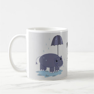 Lycklig som en flodhäst kaffemugg