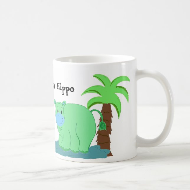 Lycklig som Hippo Kaffemugg (Höger)