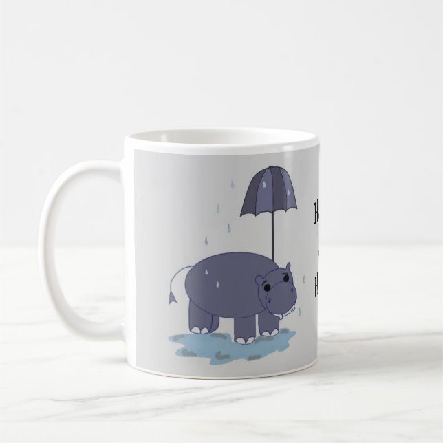 Lycklig som Hippo Kaffemugg (Vänster)