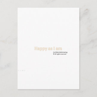 Lycklig som jag är vykort