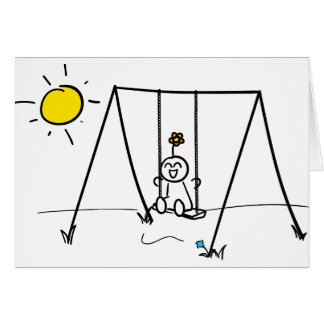 Lycklig sommar hälsningskort