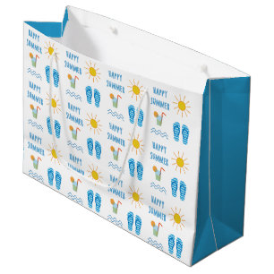 Lycklig sommar Mönster Large Gift Bag