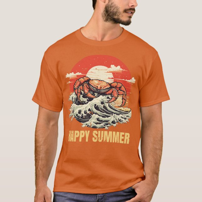 Lycklig sommar t shirt (Framsida)