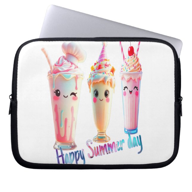 Lycklig sommardag laptop fodral (Framsidan)