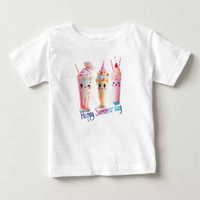 Lycklig sommardag t shirt (Framsida)