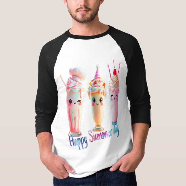 Lycklig sommardag t shirt (Framsida)