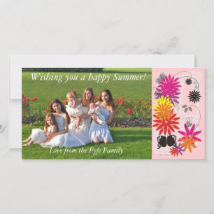 Lycklig sommarfotokort