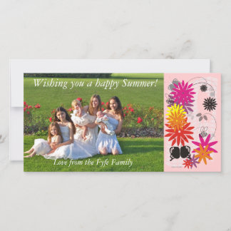 Lycklig sommarfotokort