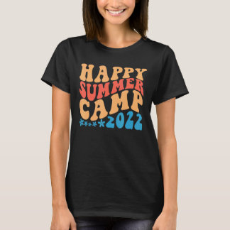 Lycklig sommarläger För barn Boys Girls Sommarläge T Shirt