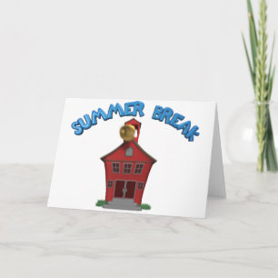 Lycklig sommarsemester kort