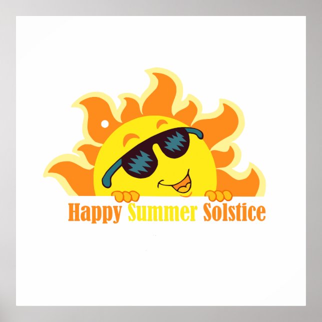 lycklig sommarsolstånd 2024 poster (Framsidan)