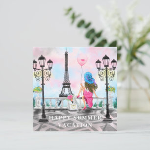 Lycklig sommaruppehållet - jag Kärlek Paris - vack