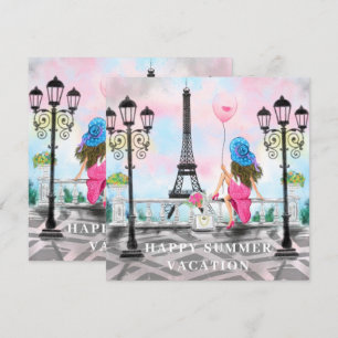 Lycklig sommaruppehållet - jag Kärlek Paris - vack