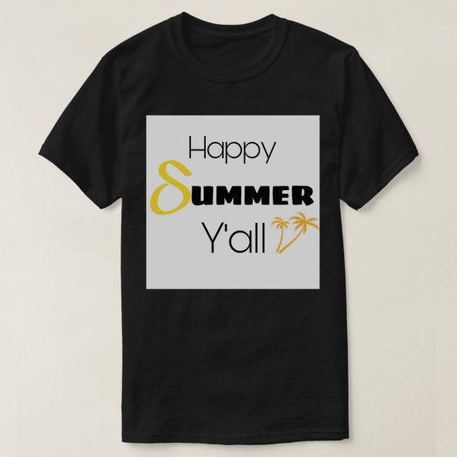 Lycklig sommaryall t shirt (Design framsida)