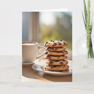 Lycklig sötaste dagen Chocolate Chip Cookies Kort