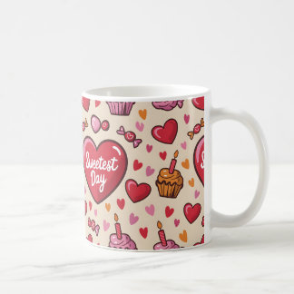 Lycklig sötaste dagen kaffemugg