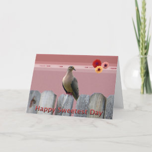 Lycklig sötaste dagen Kärlek Dove Kort