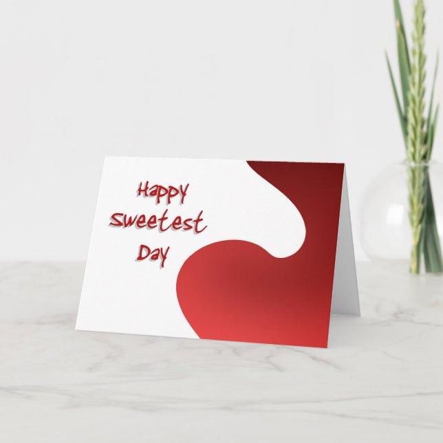 Lycklig sötaste dagen kort (Framsida)